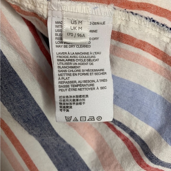 Anthropologie Maeve Chatham Striped Button Down Size Medium - Picture 6 of 10